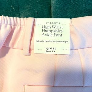 Talbots High Waist Hampshirite Ankle Pant